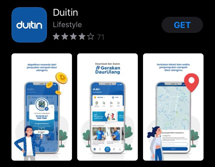 Aplikasi Duitin- App Store