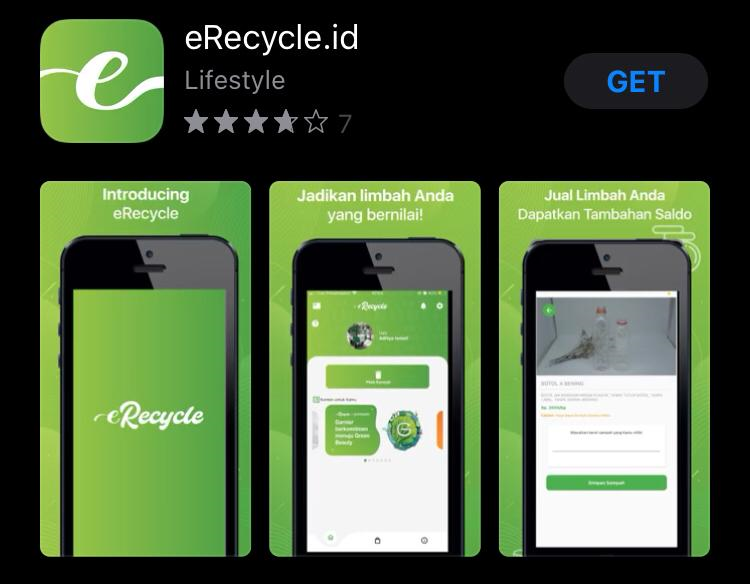 Aplikasi e-Recycle - App Store