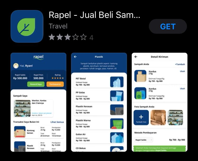 Aplikasi Rapel- App Store