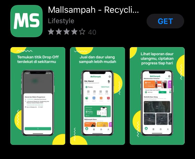   Aplikasi MallSampah- App Store