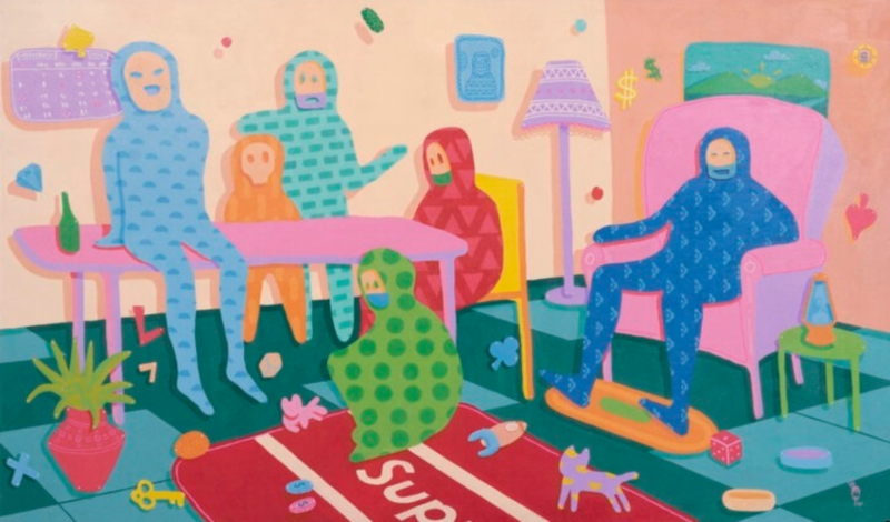 Kerinduan, 2020 acrylic on canvas, 100 x170 cm, karya Agapitus Ronaldo, Silver Award Kategori Pendatang Baru UOB POY 2020. dok UOB-POY Kerinduan, 2020 acrylic on canvas, 100 x170 cm, karya Agapitus Ronaldo, Silver Award Kategori Pendatang Baru UOB POY 2020. dok UOB-POY