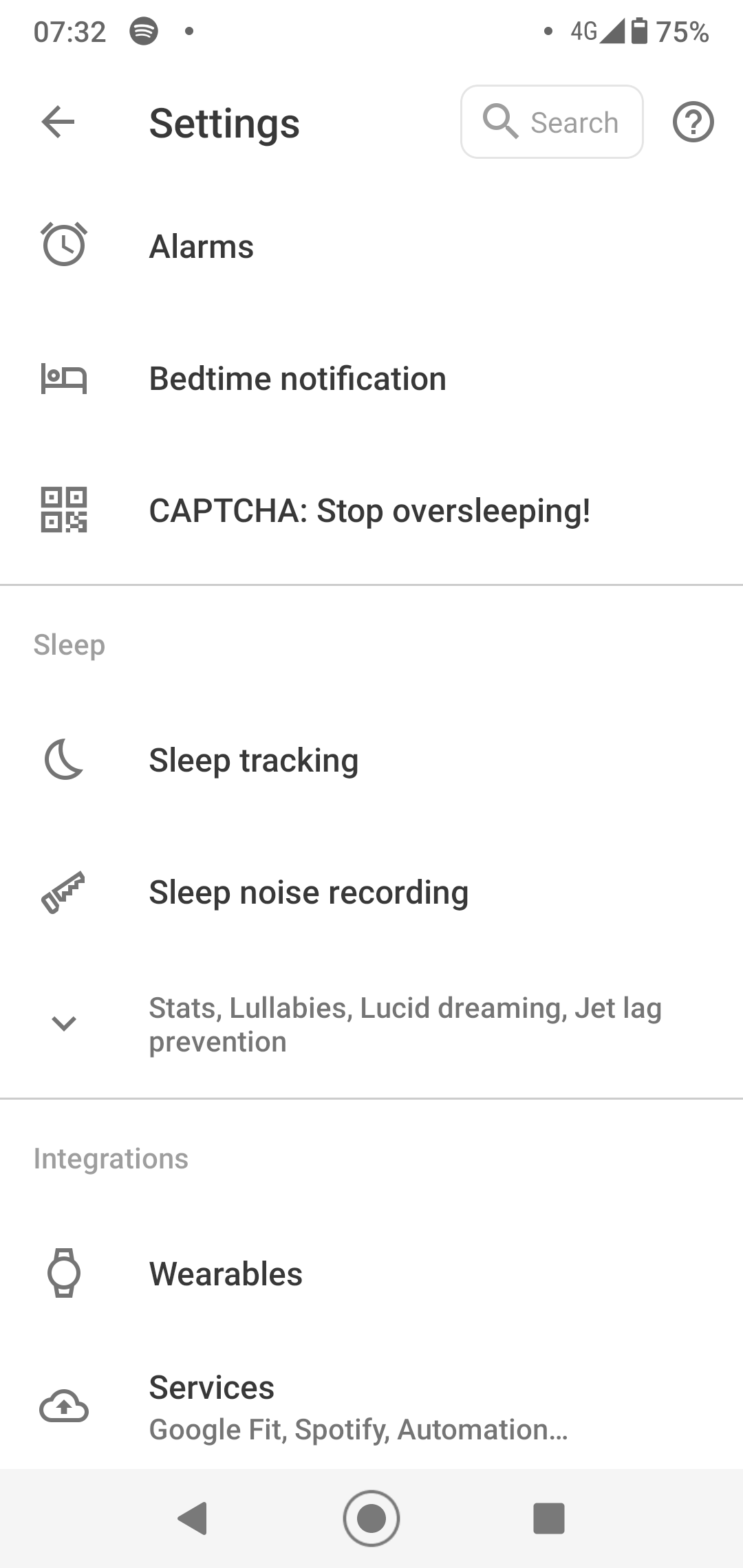 aplikasi sleep as android/screenshot