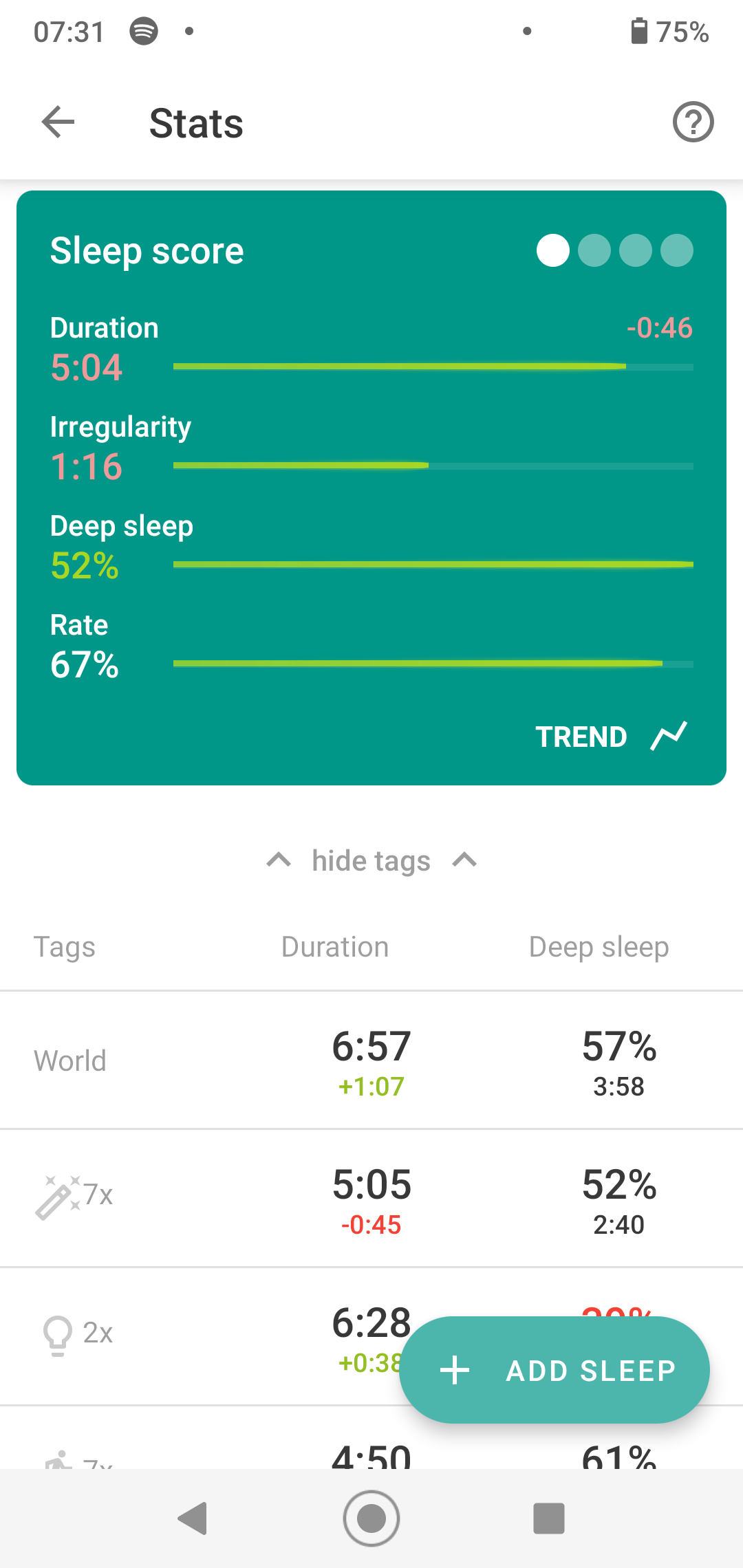 sleep as android/screenshot