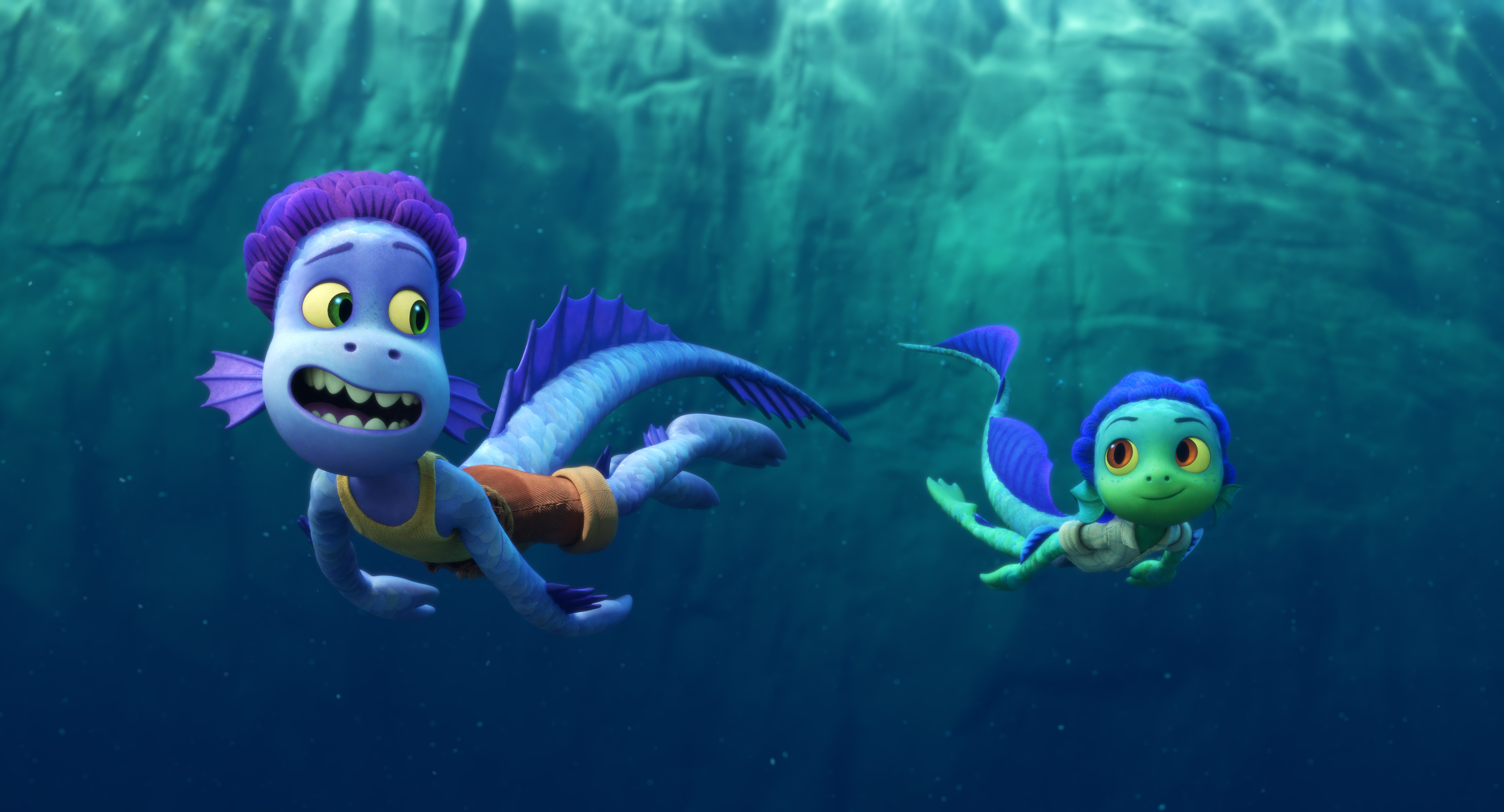 Cuplikan film animasi Luca. (Dok. Disney/Pixar)