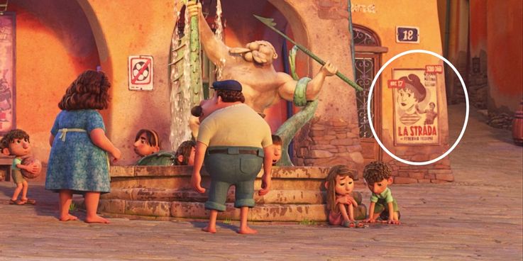 Poster La Strada film Luca (Dok.. Pixar)
