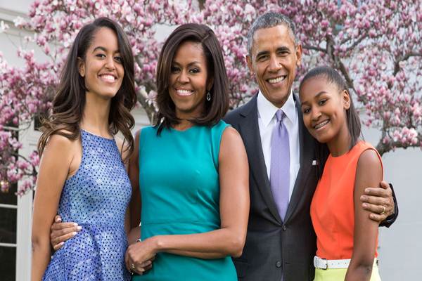 Barack Obama dan keluarganya/Istimewa
