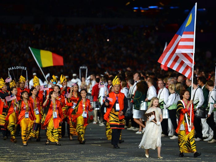 Delegasi Malaysia di Olimpiade 2012. (Dok. Insider, Getty)