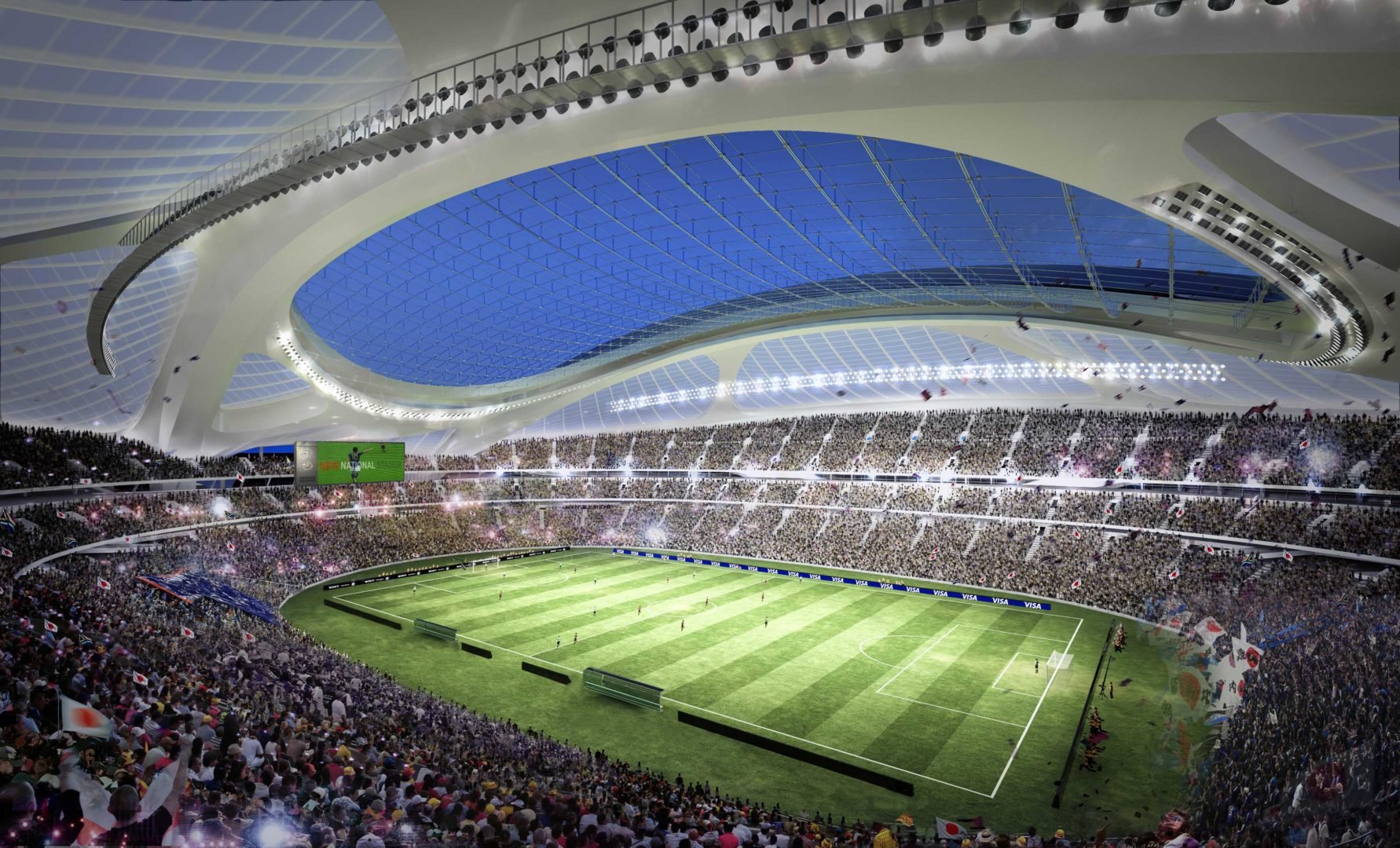 New National Stadium, desain Zaha Hadid (Dok. Zaha Hadid Architects)