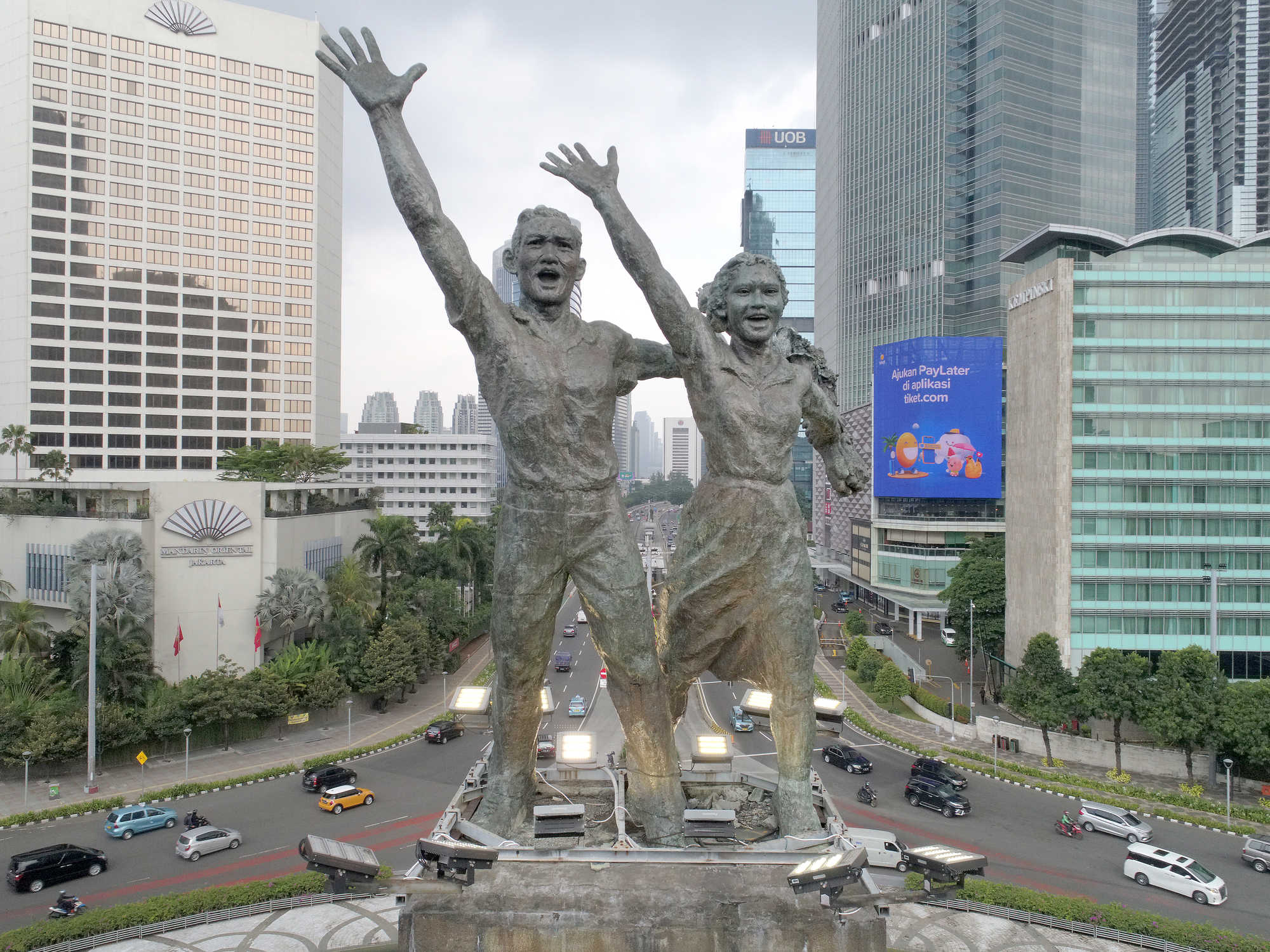Monumen Selamat Datang (Edhi Sunarso, 1962) Foto: Galeri Nasional Indonesia