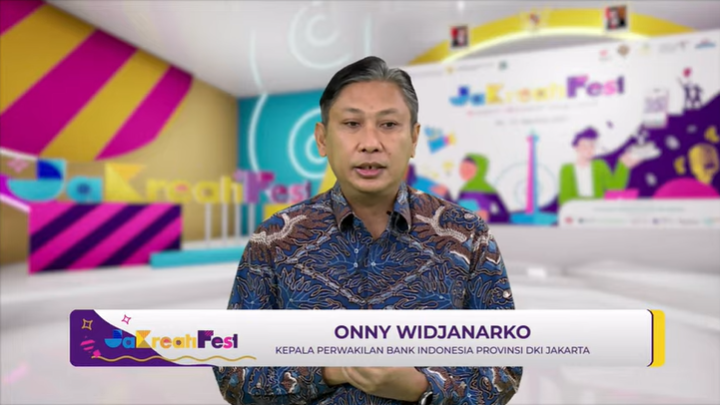 Onny Widjanarko, Kepala Perwakilan BI DKI Jakarta (tangkapan layar acara Jakreatifest)