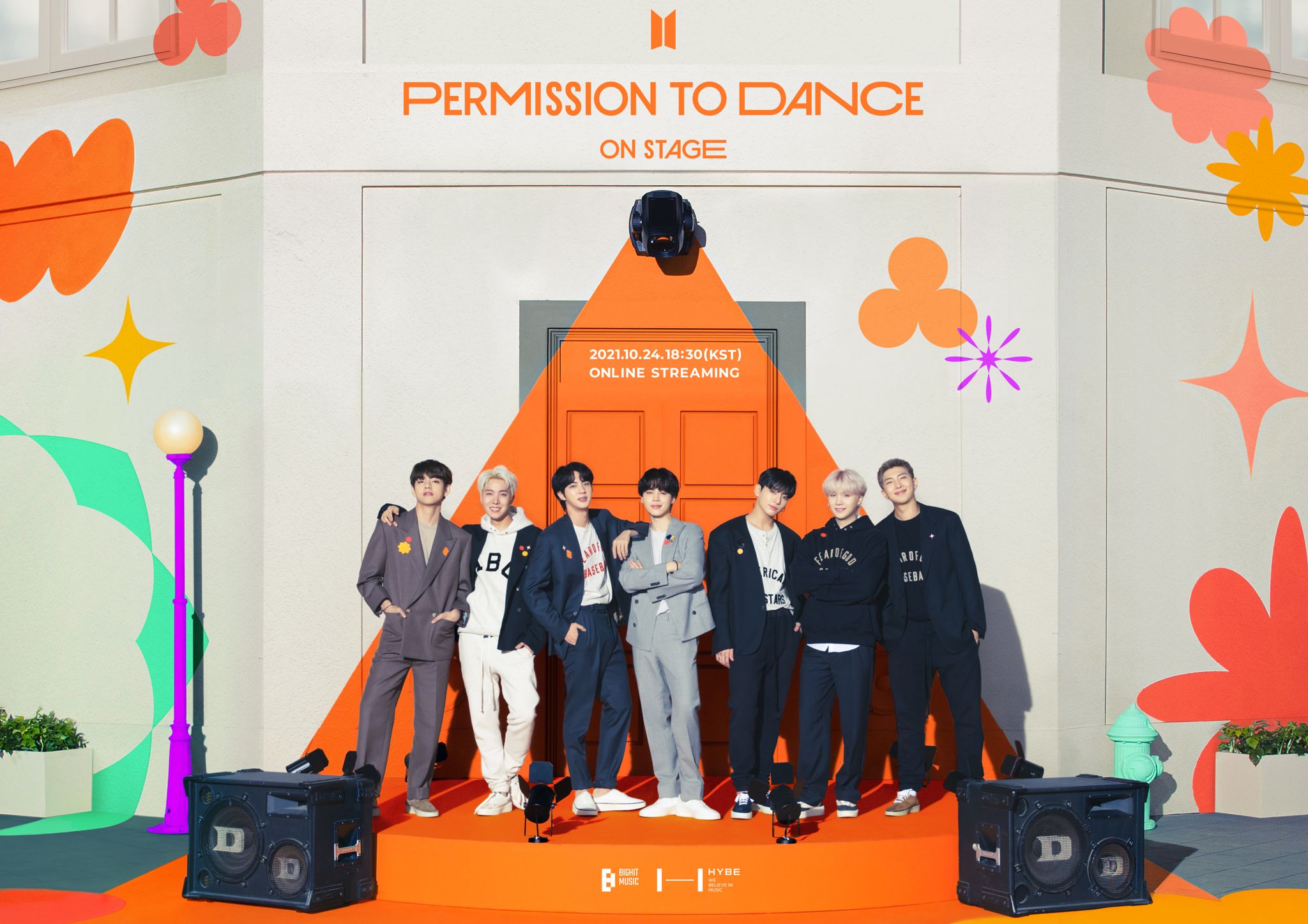 Poster konser daring BTS PERMISSION TO DANCE ON STAGE. (Dok. BIGHIT Music)