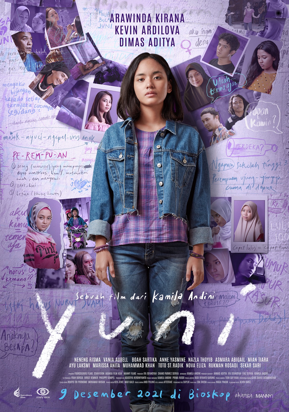 Poster film Yuni (Dok. Fourcolours Films)