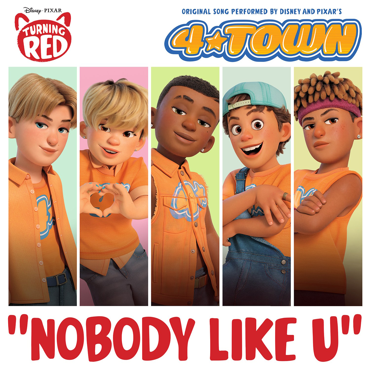 Karakter boy group 4*TOWN dalam film Turning Red. (Sumber gambar: Disney/Pixar)