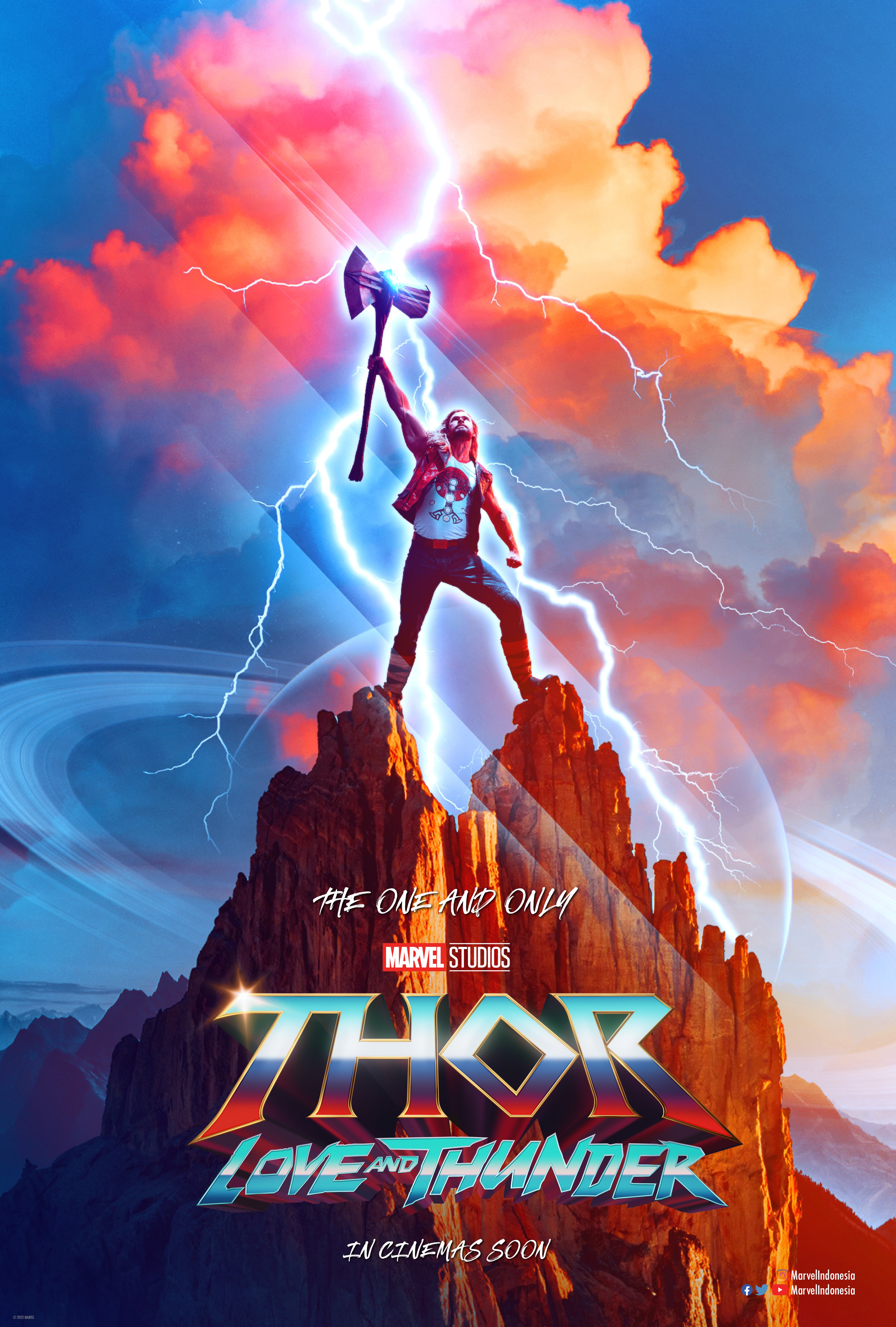 Poster film Thor: Love and Thunder. (Sumber gambar: Marvel Studios)