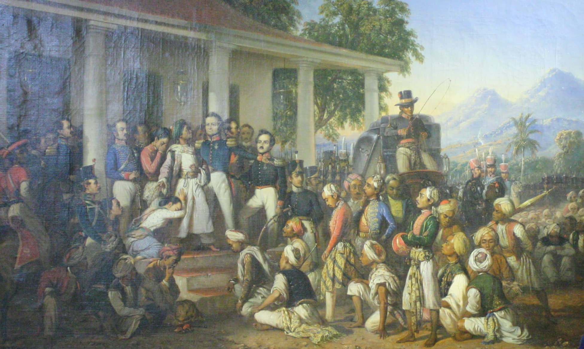 Lukisan Penangkapan Pangeran Diponegoro (Sumber gambar: Hypeabis/Dika Irawan)