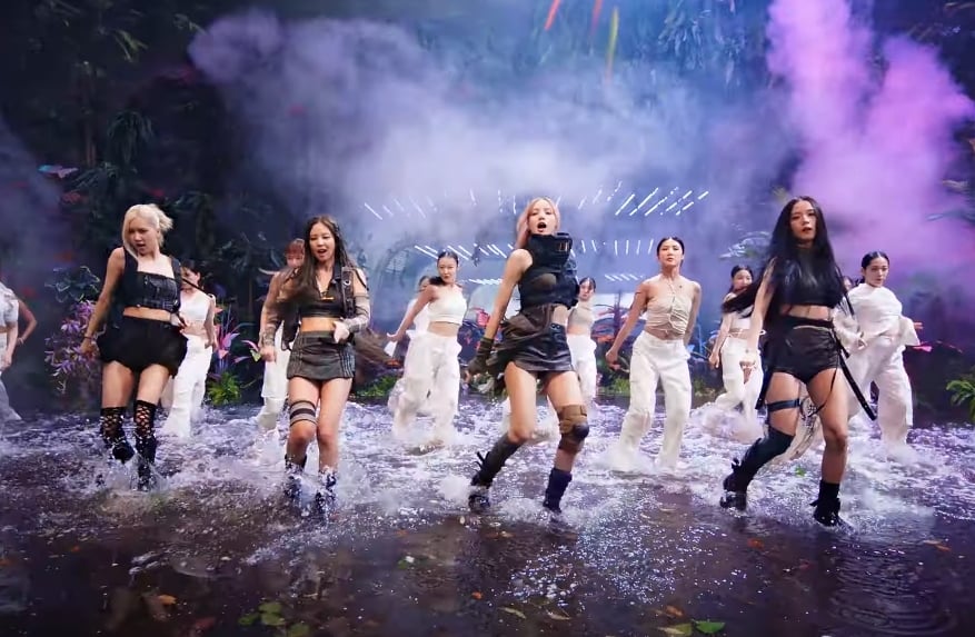 Cuplikan video klip single Pink Venom (Sumber gambar: YouTube/Blackpink)