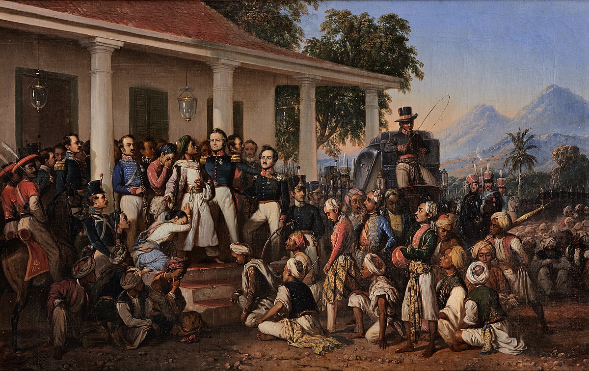 Penangkapan Pangeran Diponegoro (1857). (Sumber gambar: Kemdikbudristek)
