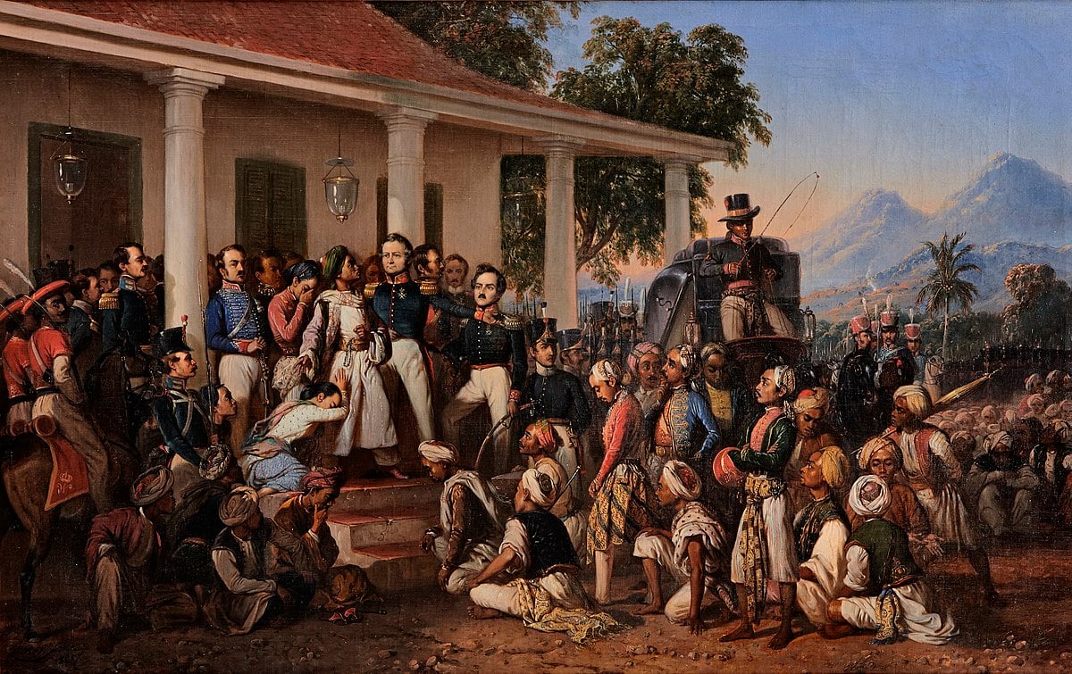 Penangkapan Pangeran Diponegoro (1857). (Sumber gambar: Istana Negara)