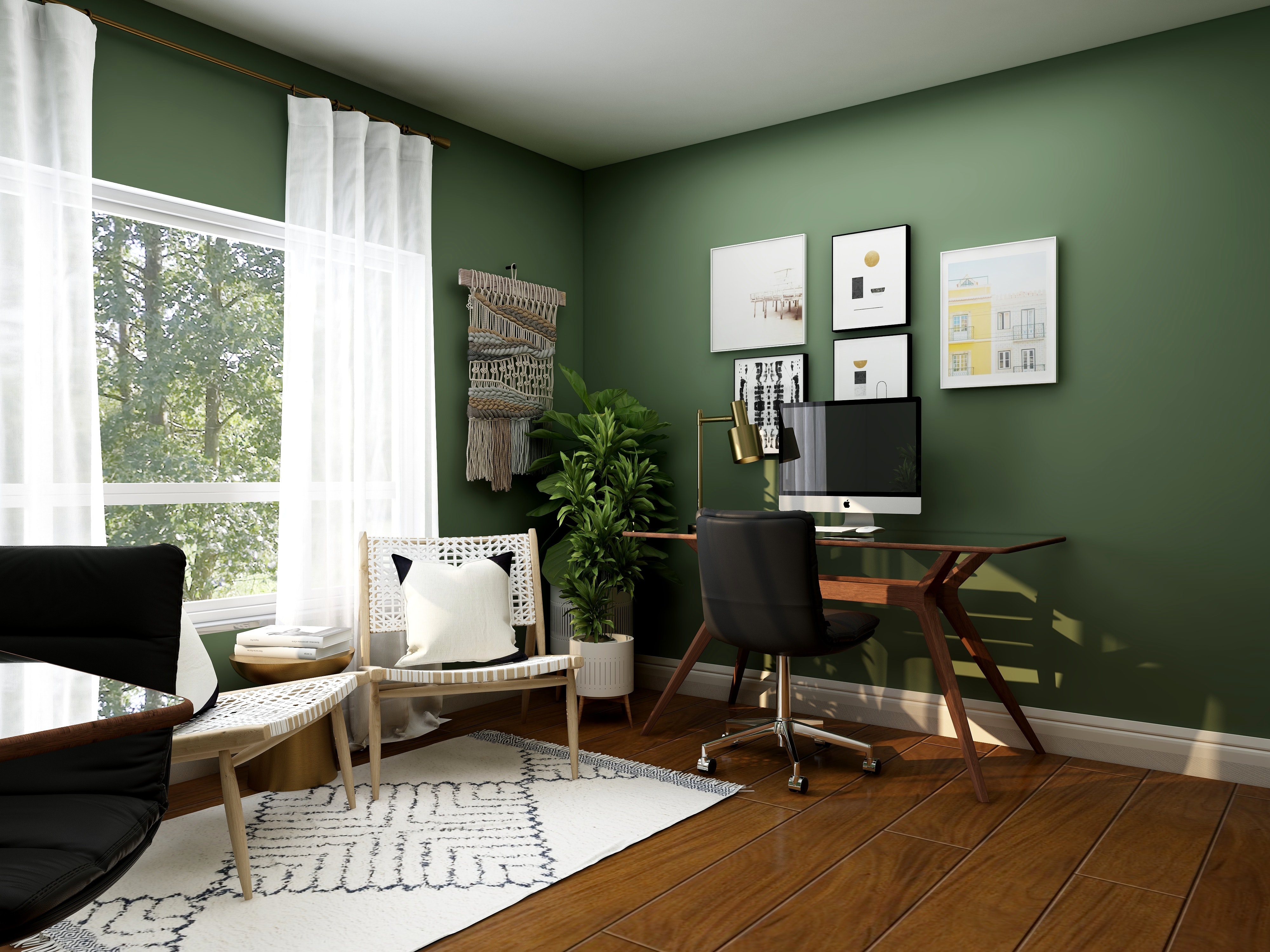 Ilustrasi home office. (Sumber gambar: Unsplash/Collov Home Design)