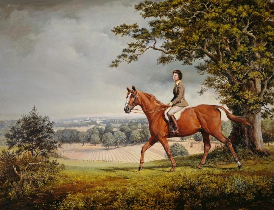 Susan Crawford’s ‘Her Majesty the Queen on Worcran’ (Sumber gambar: Royal Collection Trust/All Rights Reserved)