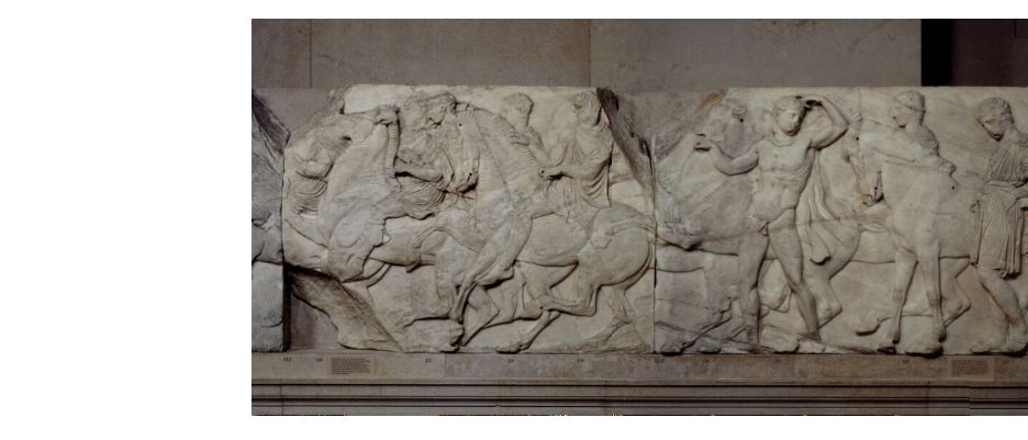 Relief marmer (Blok XLVII) dari Parthenon Utara. (Sumber gambar: British Museum)
