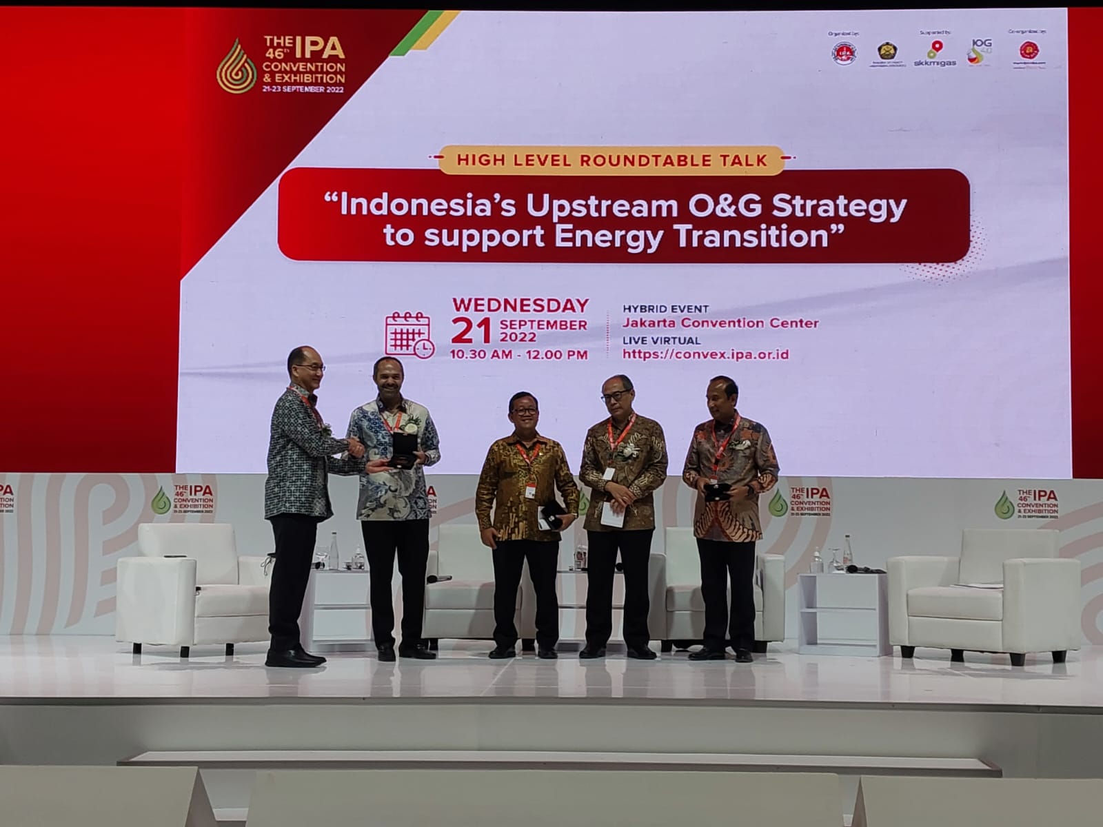 Panelis dalam Konvensi IPA ke-46 di Jakarta Convention Center (JCC), Rabu (21/9/2022) (Sumber gambar : Desyinta Nuraini/Hypeabis.id)