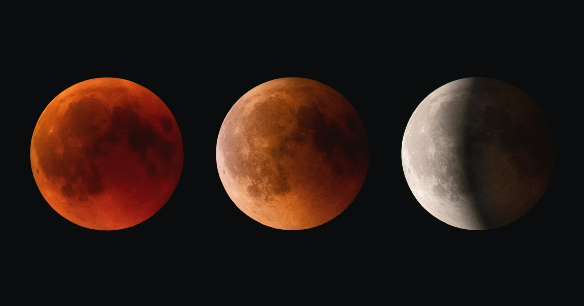 Ilustrasi gerhana bulan (sumber Unsplash/Claudio Testa)