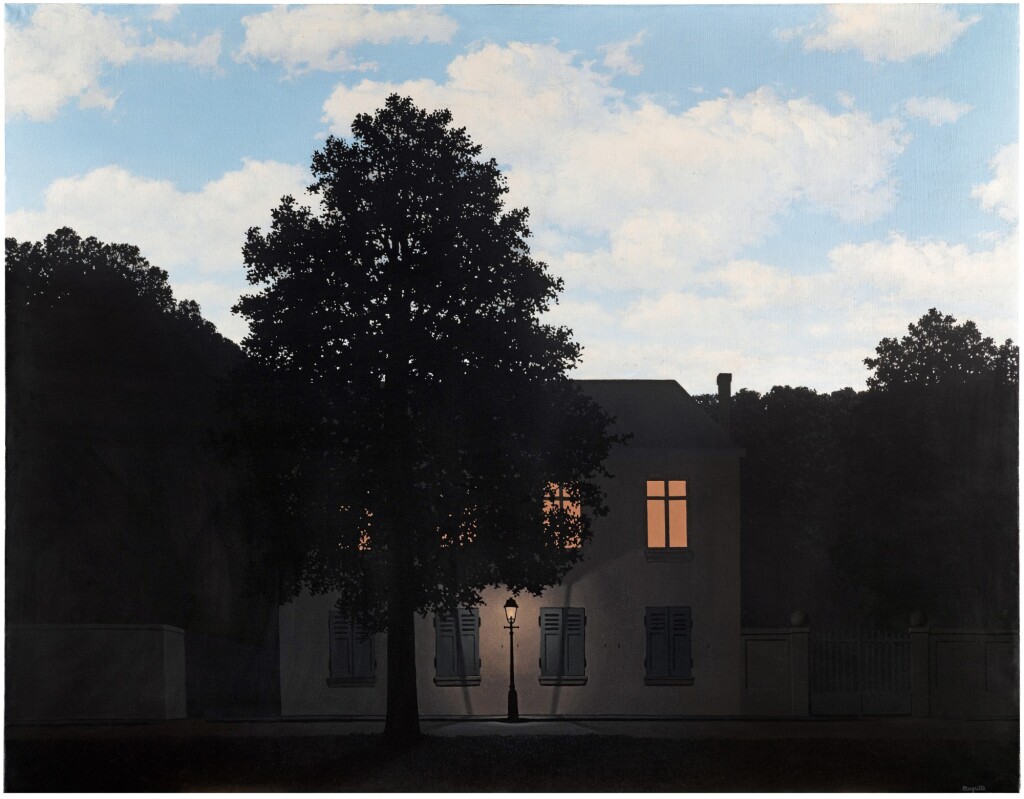 René Magritte, Empire of Lights (sumber gambar:Sotheby’s)
