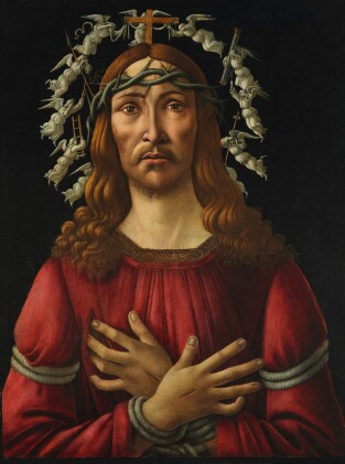 Sandro Botticelli, The Man of Sorrows (sumber gambar:Sotheby's )