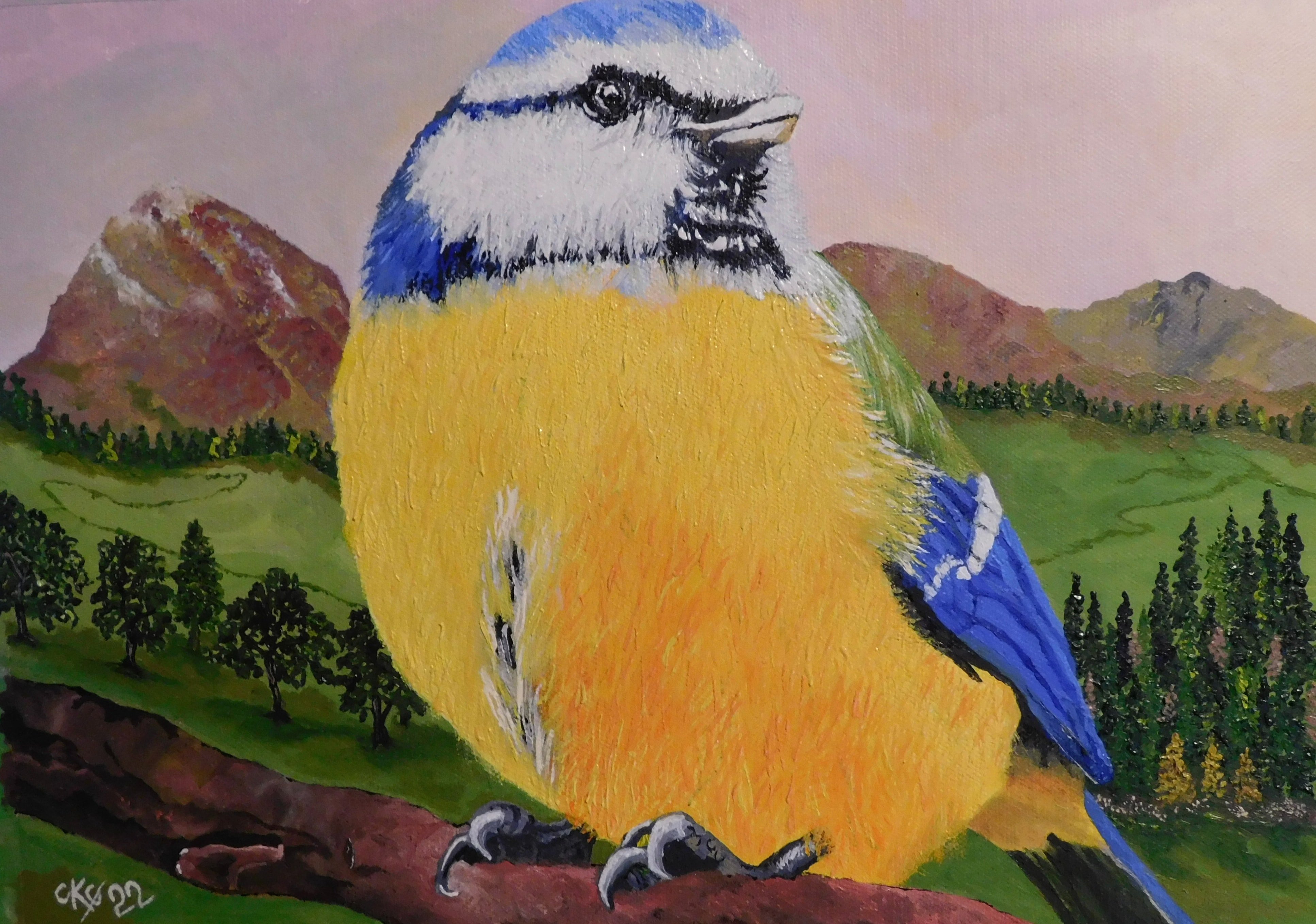Ilustrasi lukisan burung (Sumber gambar: Unsplash/Catherine Kay Greenup)