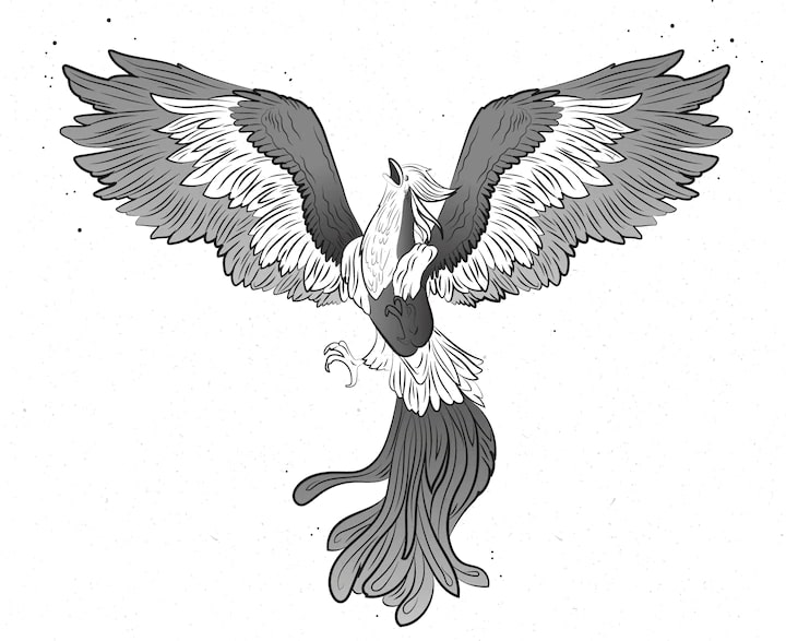 Ilustrasi burung Phoenix (Sumber gambar: Freepik)