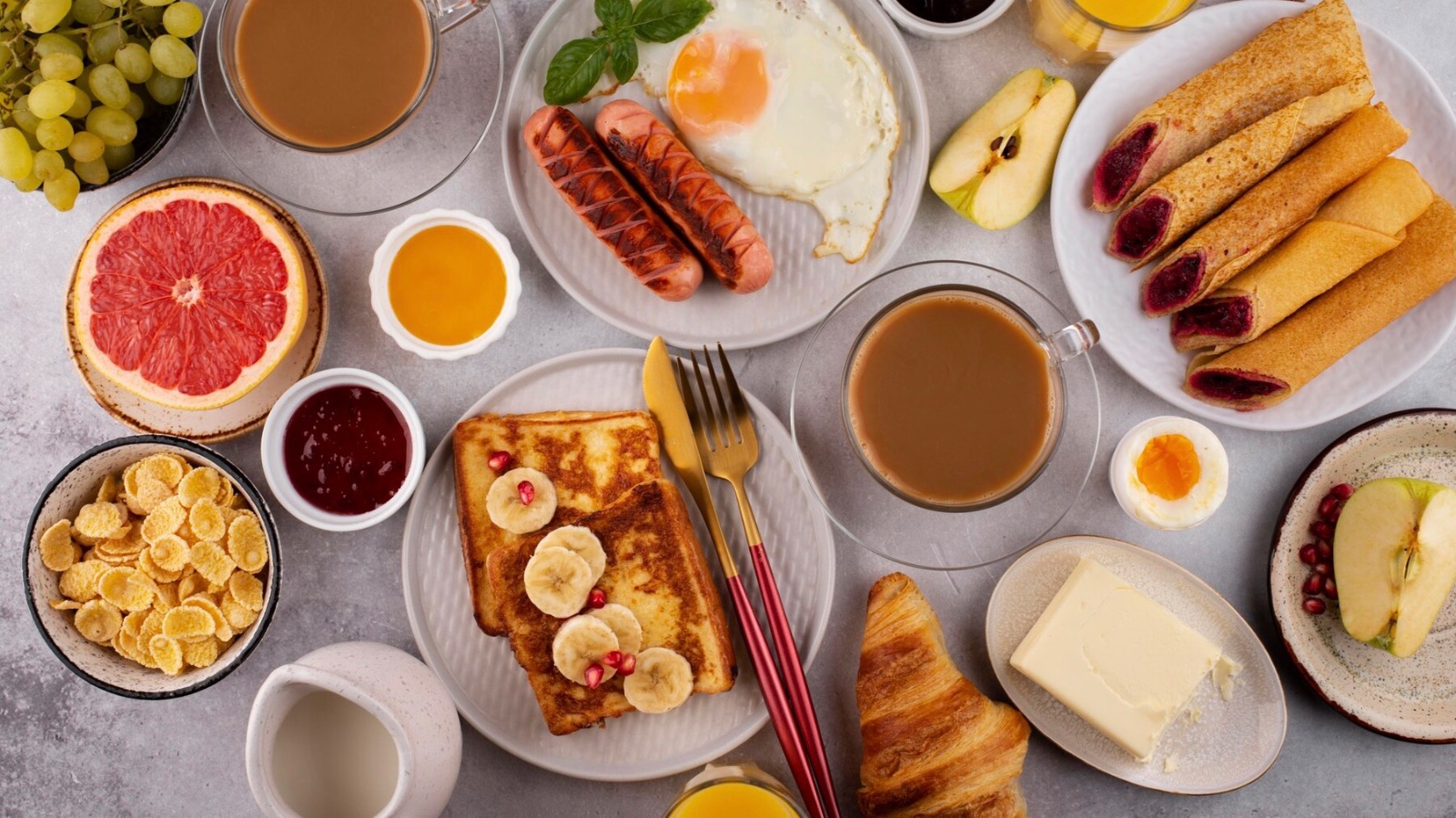 Contoh makanan untuk sarapan pagi yang sehat. (Sumber gambar : Freepik)