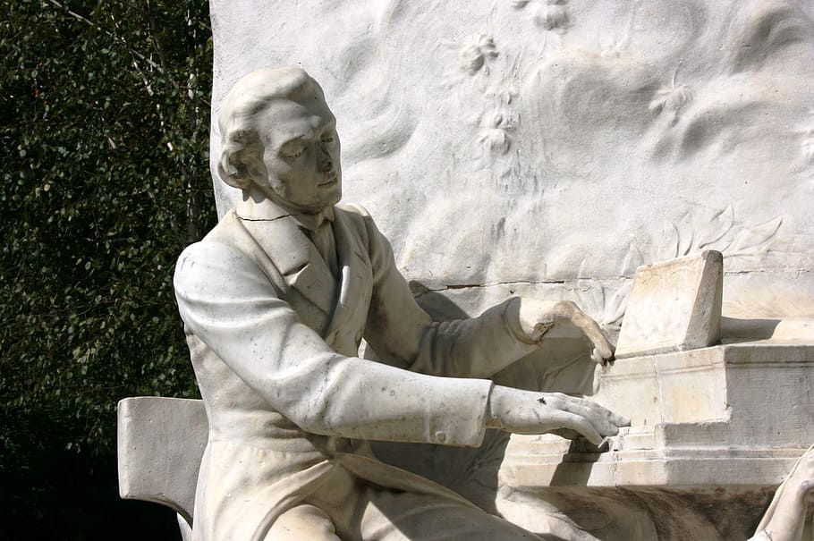 Monumen Chopin di Parc Monceau, Paris. (Sumber foto: pxfuel)