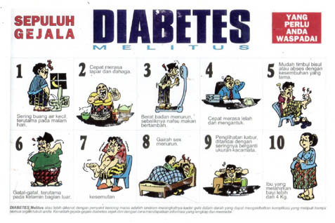 Ilustrasi gejala diabeter (Sumber foto Kemenkes)