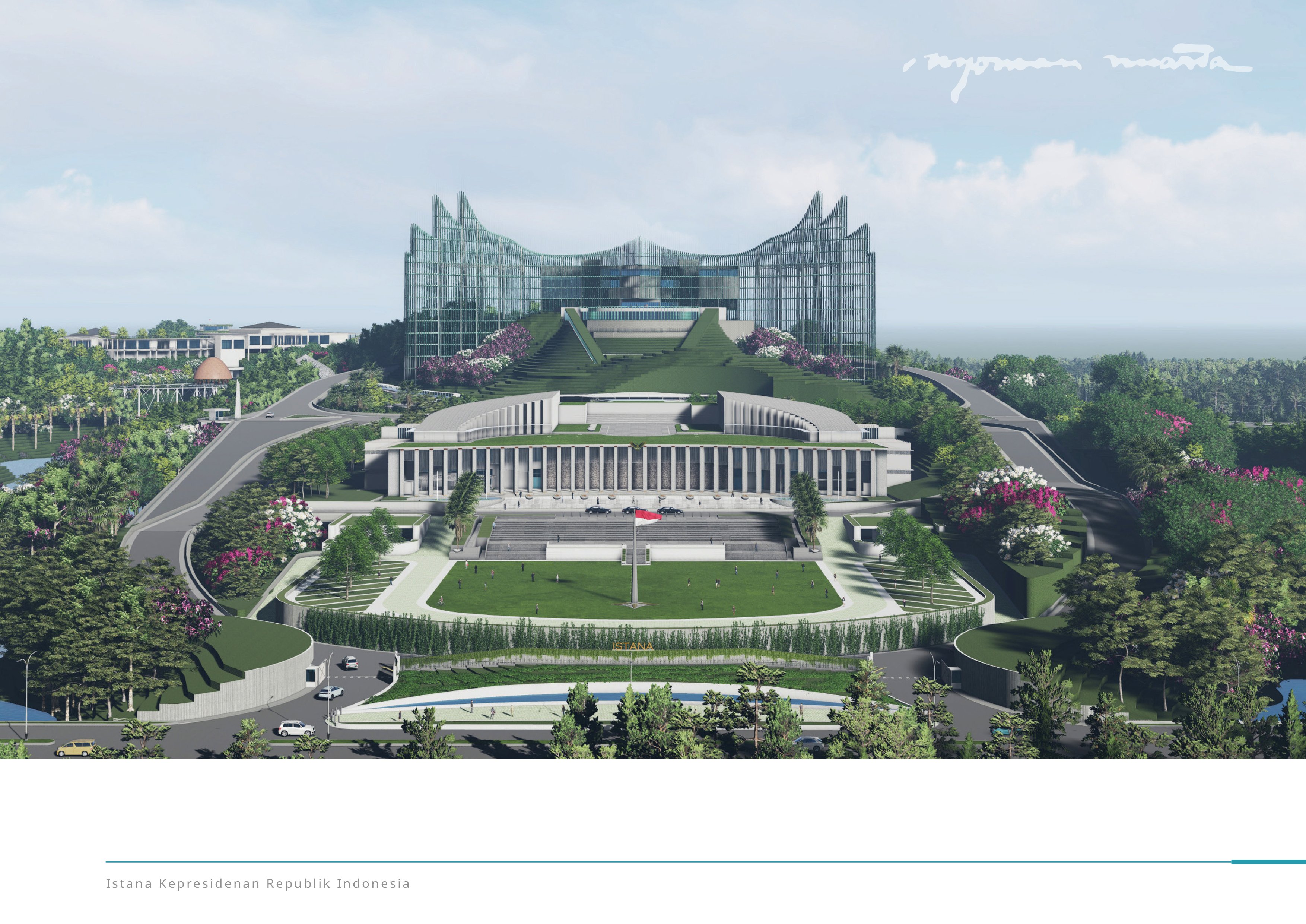 Desain Istana Garuda di IKN (sumber gambar Nyoman Nuarta)