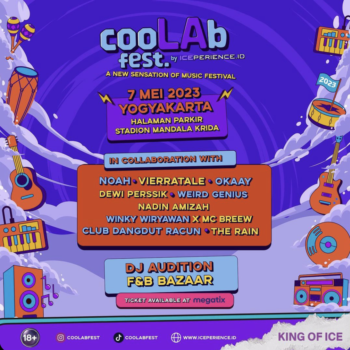 Poster CooLAb Festival (Instagram/@coolabfest)