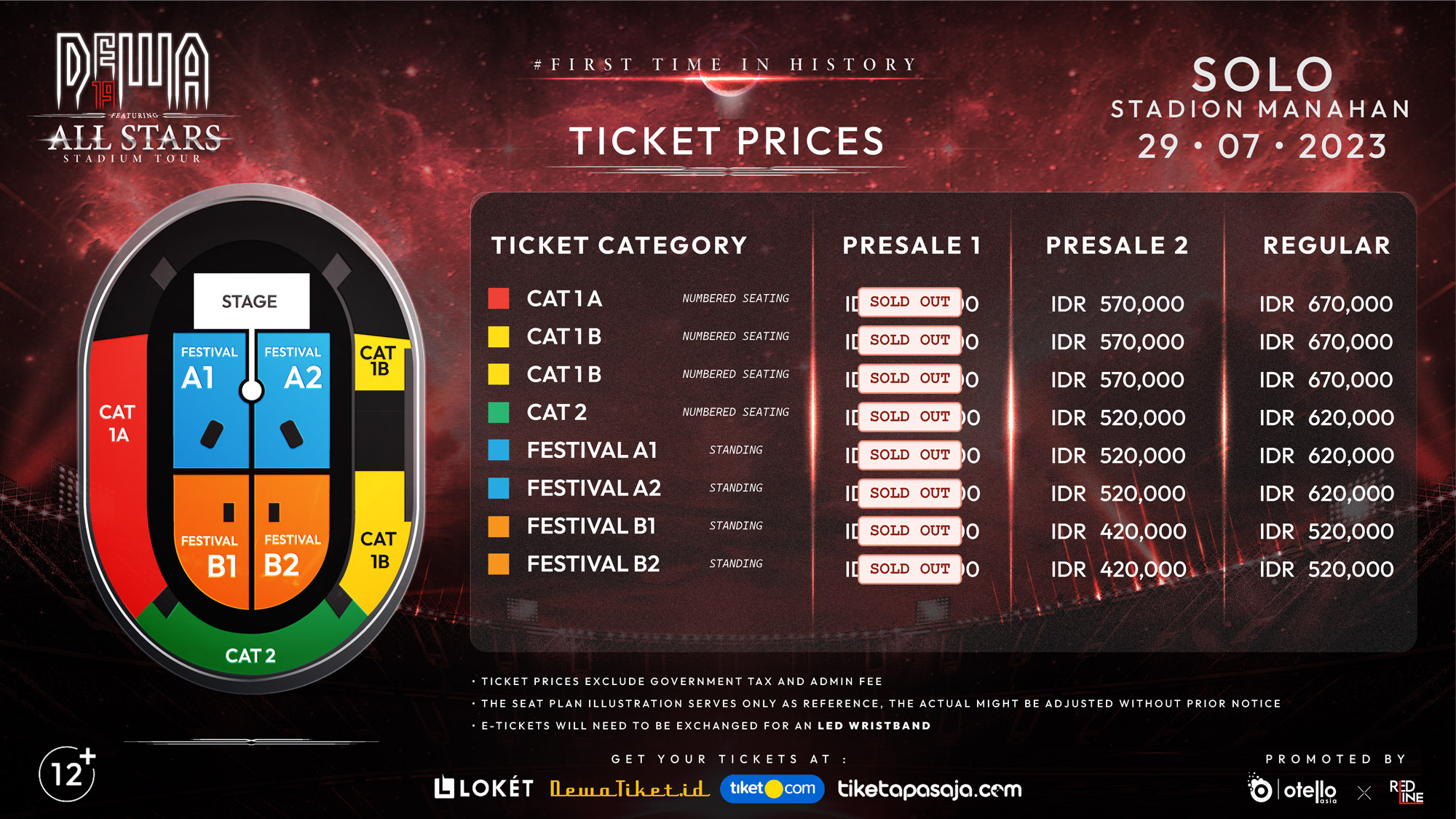 Denah konser & tarif tiket (Sumber gambar: rilis)