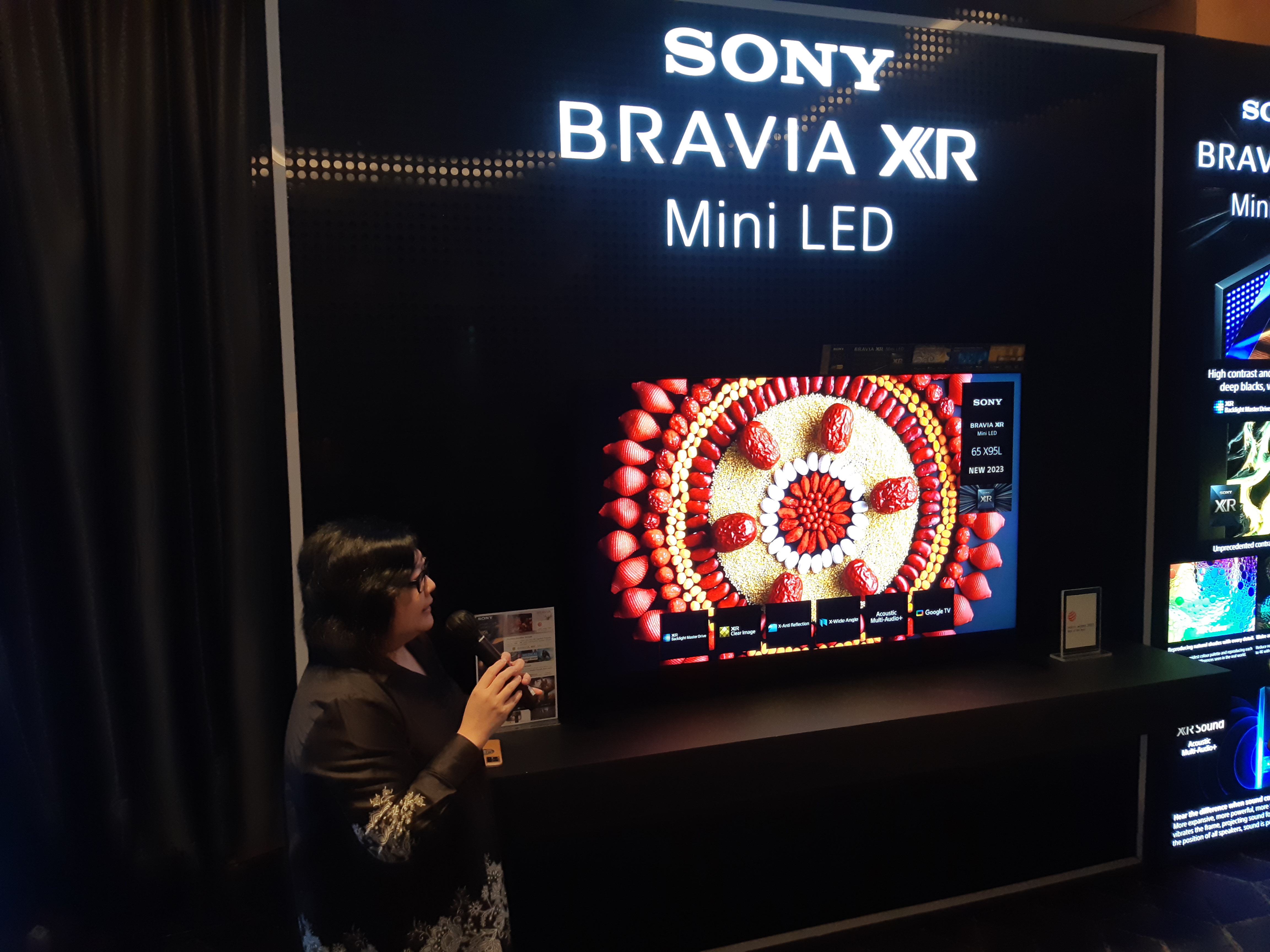 Televisi Sony  A80L OLED(Sumber gambar: Chelsea Venda/Hypeabis.id)