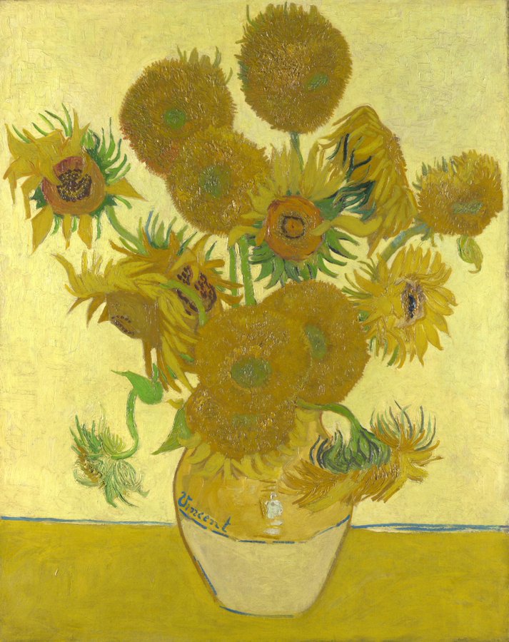  Sunflowers (sumber gambar vangoghmuseum)