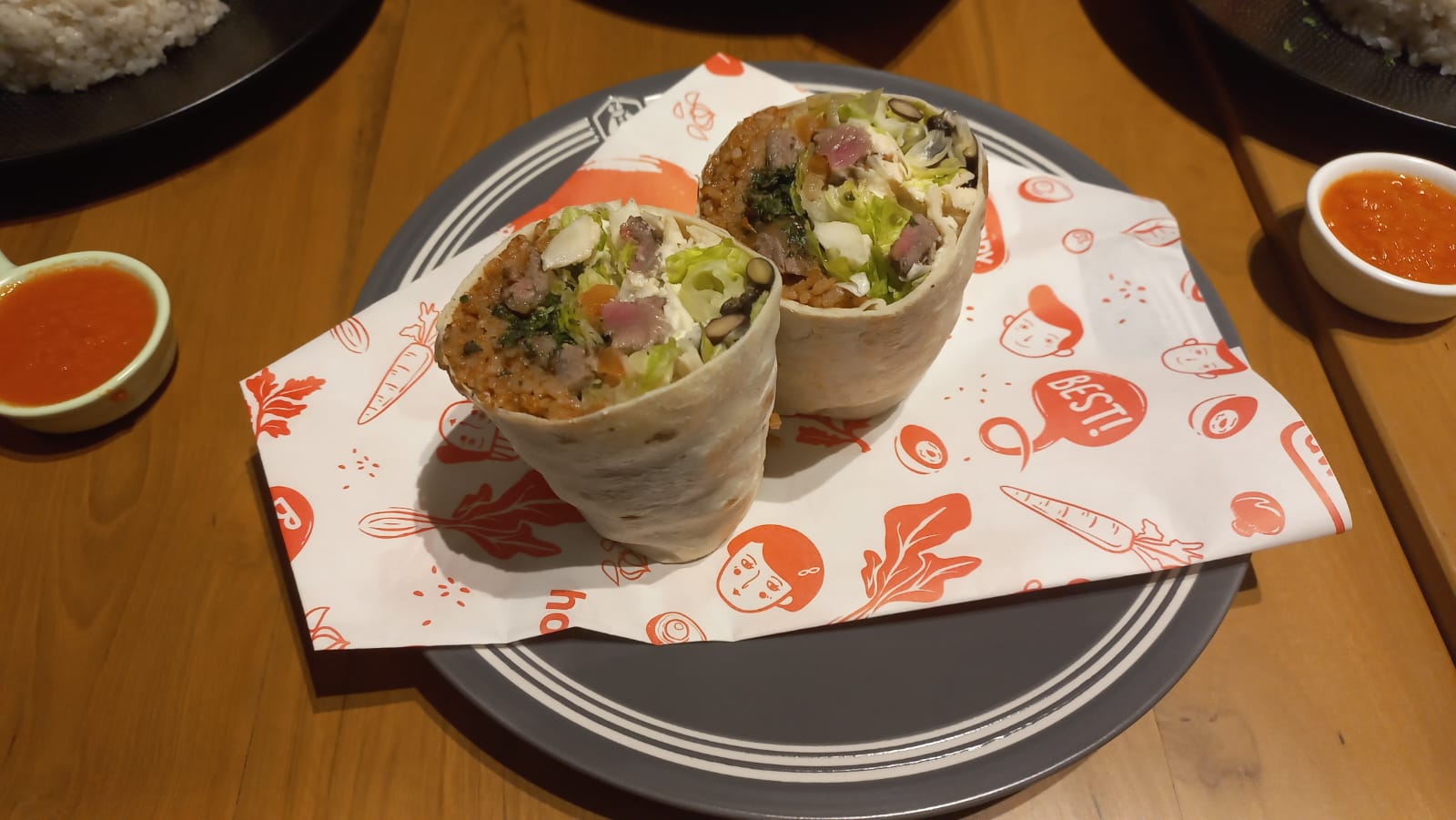 Mexican Bowl dalam bentuk Wrap (Sumber Foto: Hypeabis.id/Kintan Nabila)