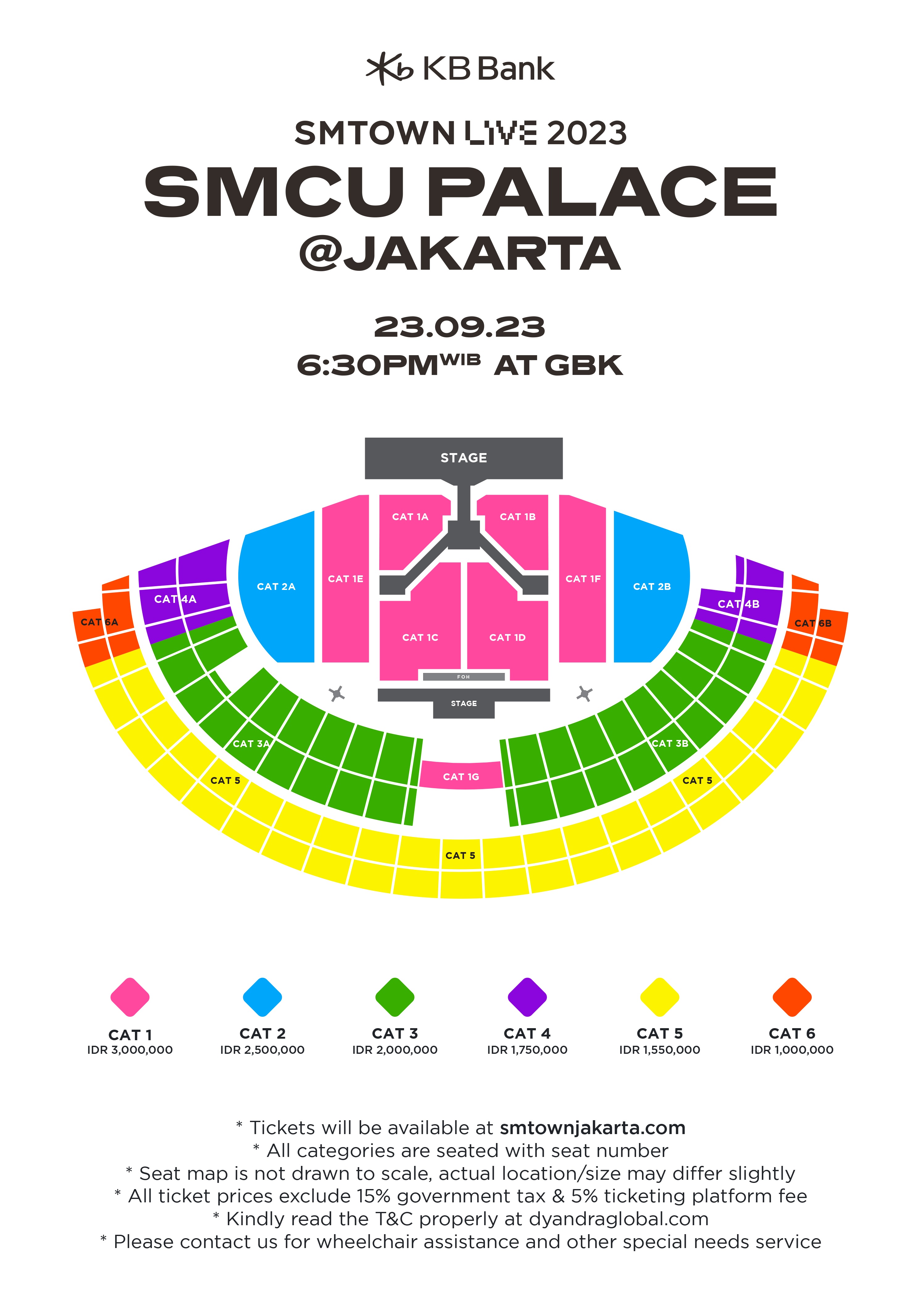 Denah konser SMTOWN LIVE 2023 SMCU PALACE (Sumber gambar: SMTWONJakarta.com