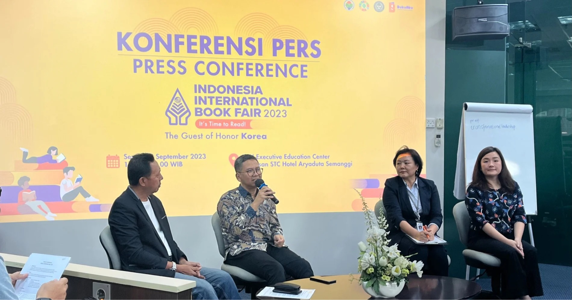 Konferensi Pers Indonesia International Book Fair (IIBF) 2023 di Jakarta (Sumber: Hypeabis.id/Indah Permata Hati)