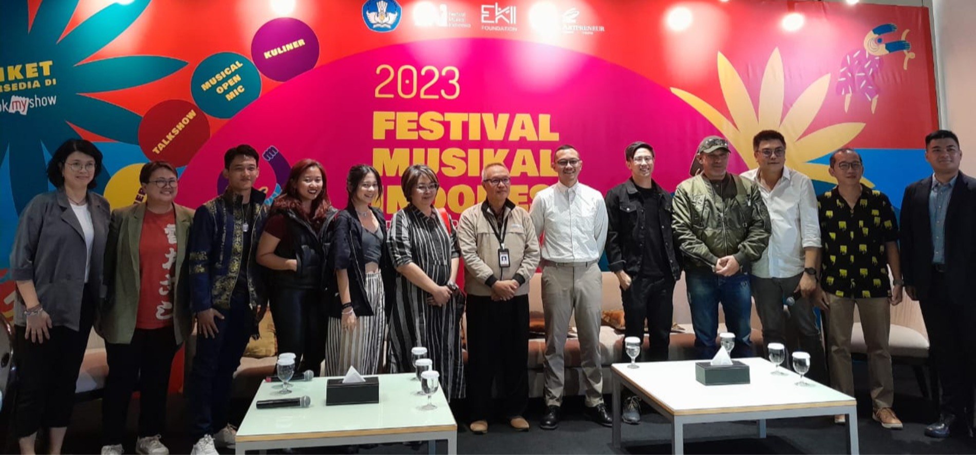 konferensi pers Festival Musikal Indonesia (sumber gambar Hypeabis.id/ Prasetyo Agung)