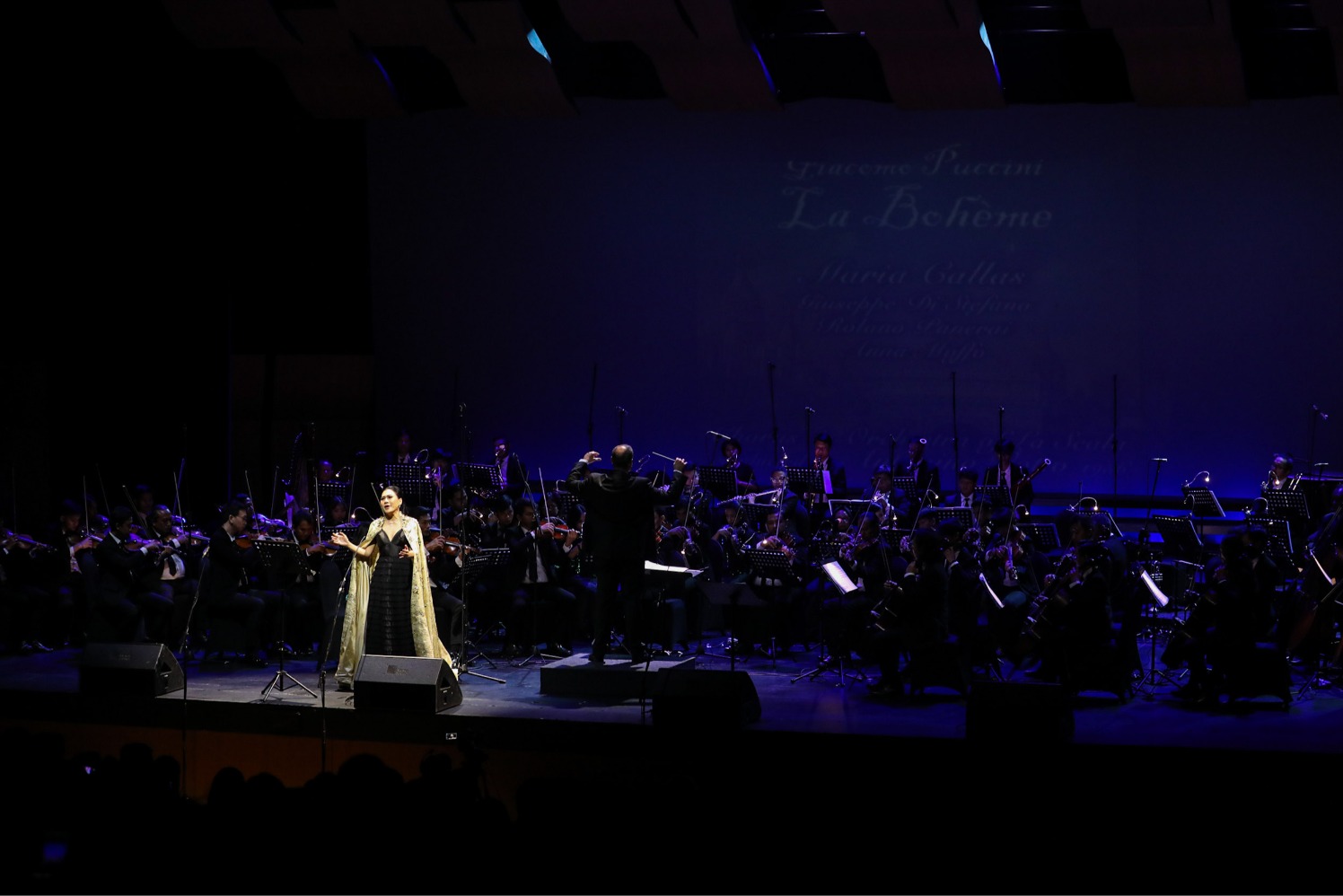 Konser bertajuk Operatic Concert a 100th Anniversary Tribute to Maria Callas di Ciputra Artpreneur Theater, Jakarta, Sabtu (7/10/2023). (Sumber gambar: Hypeabis.id/Arief Hermawan P)