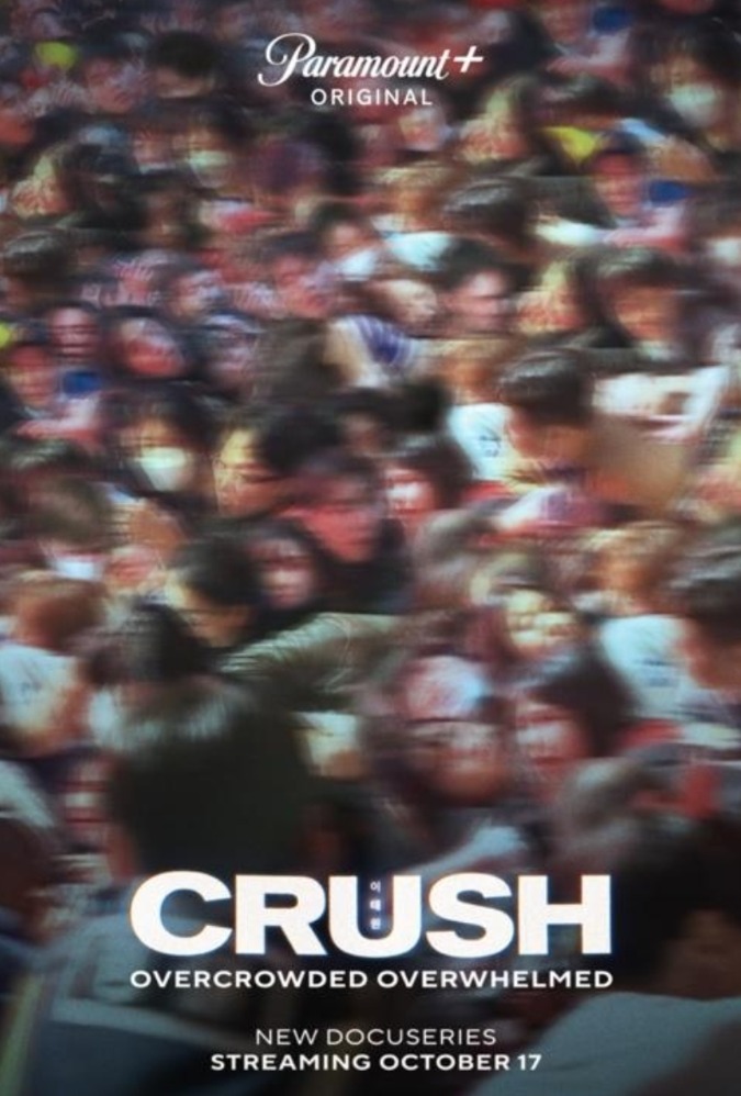 Poster film Crush: Overcrowded Overwhelmed. (Sumber gambar: Paramount+)