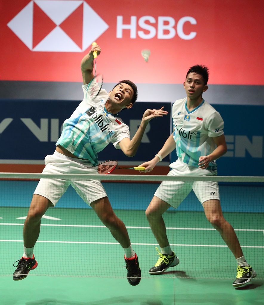 Pasangan ganda bulu tangkis Indonesia bertanding di turnamen internasional