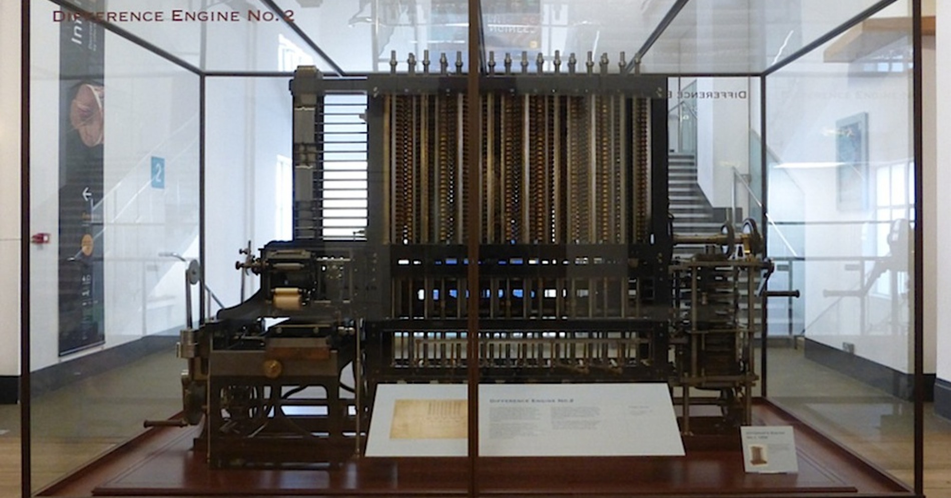 Difference Machine No. 2 di Museum Sains yang dirakit sesuai desain Babbage pada 1991. (Sumber gambar: victorianweb.org)