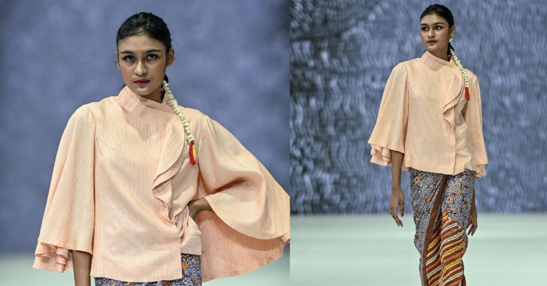 Koleksi BIN House warna Peach Fuzz (Sumber Foto: JFW 2024)