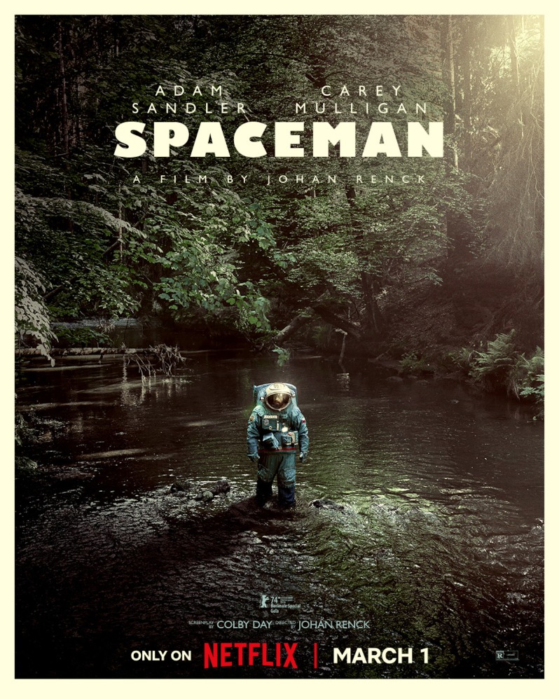 Poster film Spaceman. (Sumber gambar: Netflix)