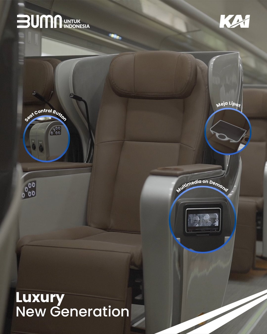 Interior Kereta Luxury New Generation. (Sumber foto: KAI)